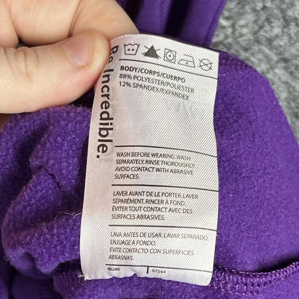 Sugoi Pullover Womens Medium Purple Midzero 1/4 Zip Thermal Cycling Fleece Top